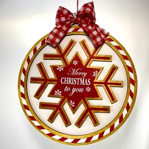 “Merry Christmas to you” Snowflake ❄️ Ornament wall decor